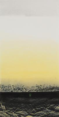 "When the black or white", virtual real or real virtual-Abstract painting by mixing Calligraphy, Chinese ink and Ceramic materials.'s Cover