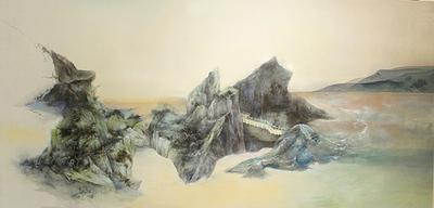 繪畫的識與視－潘家榆創作研究 01〈歸途〉的封面圖