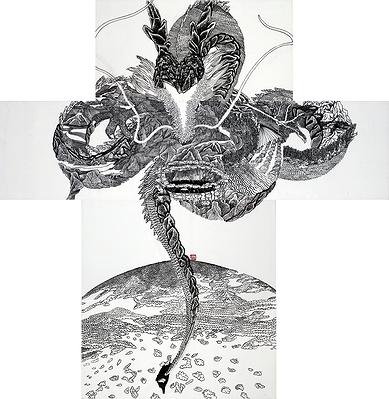 林澄〈Je ne sais pas encore-Je suis à Paris〉 2014140x135cm