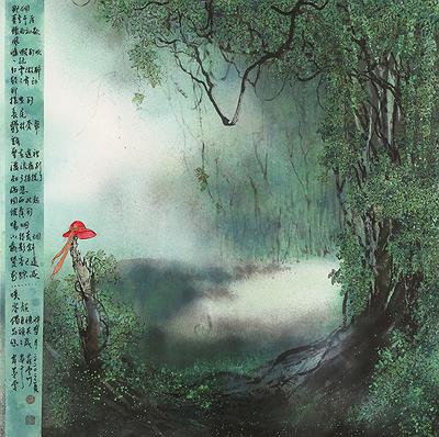 _莊壹竹-寂寞無行路90×90cm2020紙本