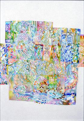 〈engagement of cluster〉，2014年，紙、油性簽字筆，22×30cm。的封面圖