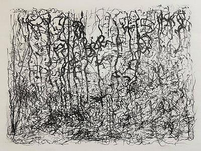 〈無題〉，2017，油墨、紙，40.3 cm × 30 cm.