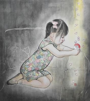 許深州膠彩繪畫藝術之研究 心儀