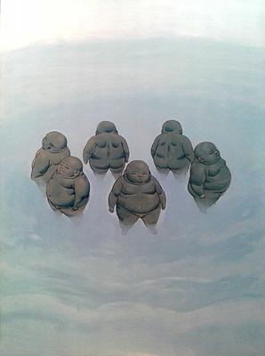 〈儀式〉，2015， 91× 65cm，壓克力彩、畫布