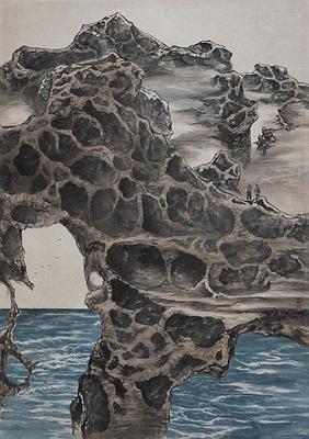 Gorgeous Craggy Rocks，Beautiful Scenery The Research of Landscape Art of Taiwanese North Coast in Ink Painting's Cover