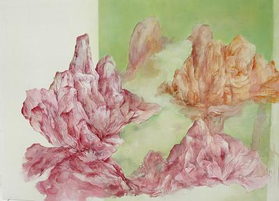 繪畫的識與視－潘家榆創作研究 12 潘家榆〈若花有期〉