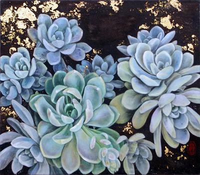 圖15徐麗敏〈絕處縫生石蓮開〉