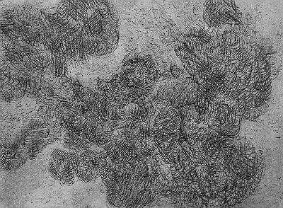 〈線 實驗之三〉，2017，油墨、紙，image size：15 cm × 20.1 cm.