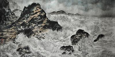 作品十＜雨浪合鳴＞