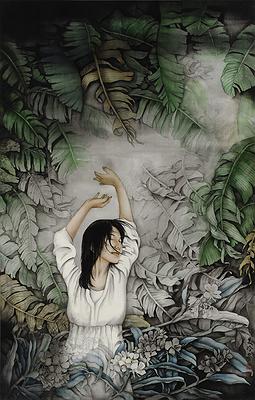 跟著風跳舞-90x141cm2014絹本-RGB-72dpi