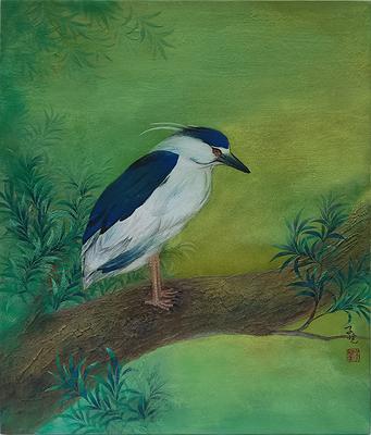 許深州膠彩繪畫藝術之研究 凝望