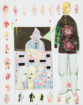 〈輪迴〉，2018，複合媒材，91x116.5cm