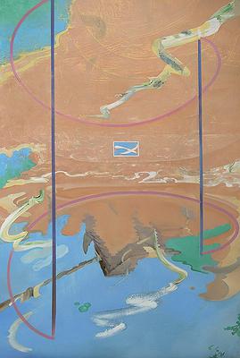 浮動景緻－變形風景之空間部署 《框與影》6 枯木，沙洲與浪花