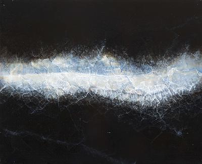 浮動景緻－變形風景之空間部署 星球上的河流 I_2013  oil on canvas  53x65 cm