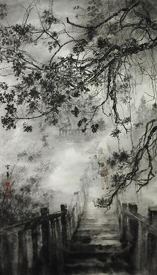 作品一＜雨霧＞