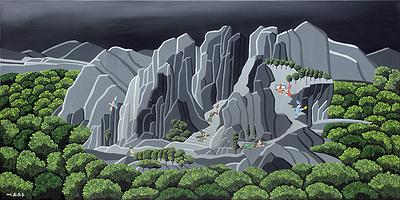 借東風 油彩畫布的封面圖