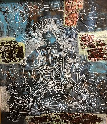 作品二十、〈淡看人間歲無憂〉108X92