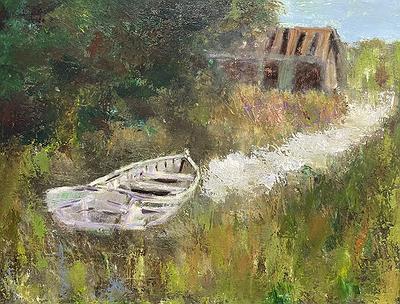 Deep Love for Fishing Port :The Creation of Chang Huai Jung’s  Oil Painting's Cover
