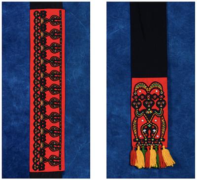 〈繡有人形紋的排灣男子腰帶〉的封面圖