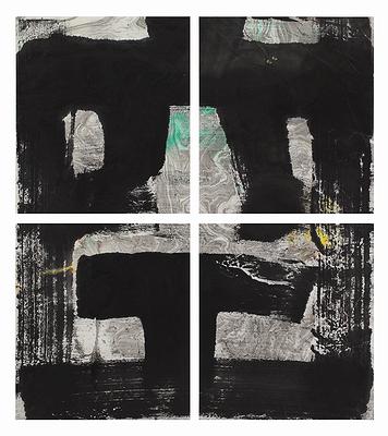 "When the black or white", virtual real or real virtual-Abstract painting by mixing Calligraphy, Chinese ink and Ceramic materials.'s Cover