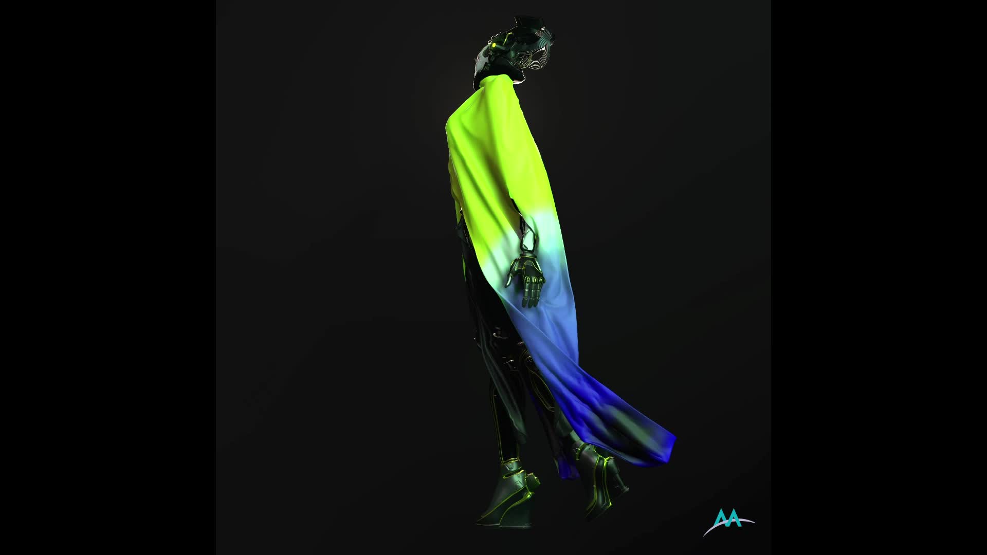 賽博龐克風格結合希臘神祇之數位角色造型設計-作品展示影片的封面圖