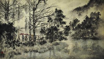 作品三＜雨漫＞