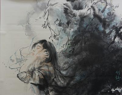 灰澀境‧遇─林佳諭彩墨創作研究-2