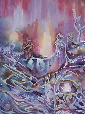 〈中毒森林〉，2012年，油彩，畫布，116.5×91cm