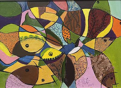 Deep Love for Fishing Port :The Creation of Chang Huai Jung’s  Oil Painting's Cover