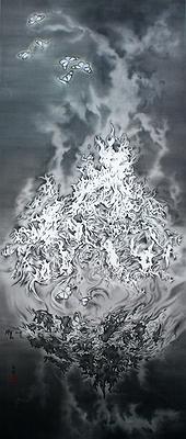 祝福與思念的傳達，63.5×150cm，2014年的封面圖
