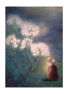 許深州膠彩繪畫藝術之研究 一縷清香