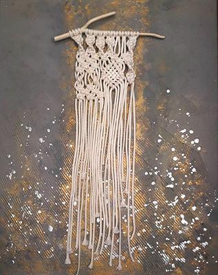 吳淑幸，《繩線引力》系列之十一，滿天星，90x72cm，2019，吳淑幸攝影