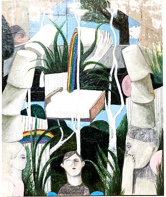 〈白日夢〉，2021，壓克力顏料，50x60cm的封面圖