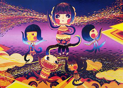 3-2.夢之舞 畫心 70x97.3cm 含框82x112