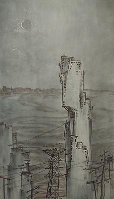 作品7-靜觀夜月