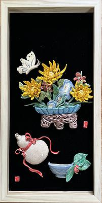 Chinese New Year elegant objects paintings: A Study on Koji Pottery Creation's Cover