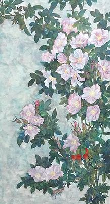 作品八、〈晚春之頌〉酴醾花111.361.3