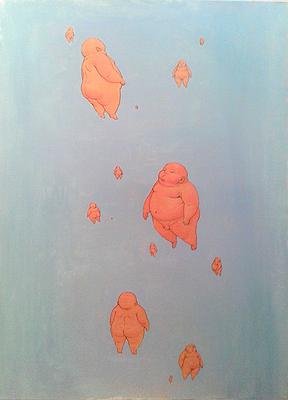 〈漂流〉，2015， 91× 65cm，壓克力彩、畫布