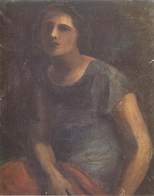 01 劉啟祥，〈法蘭西女子〉，1933，油彩、畫布，60.8 x 49.5 cm，高雄市立美術館，高雄。《台灣美術全集》的封面圖