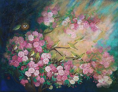 許深州膠彩繪畫藝術之研究 01歲月靜好