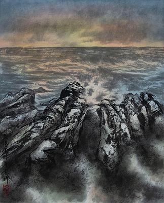 Gorgeous Craggy Rocks，Beautiful Scenery The Research of Landscape Art of Taiwanese North Coast in Ink Painting's Cover