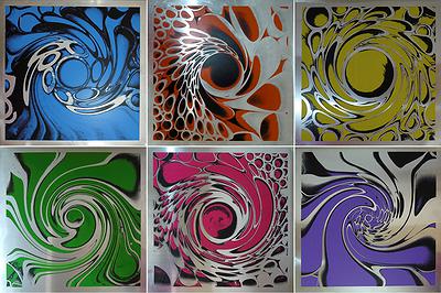 〈溫度〉，2012，鋁版、絹印、壓克力顏料，55x55x8cmx6件的封面圖