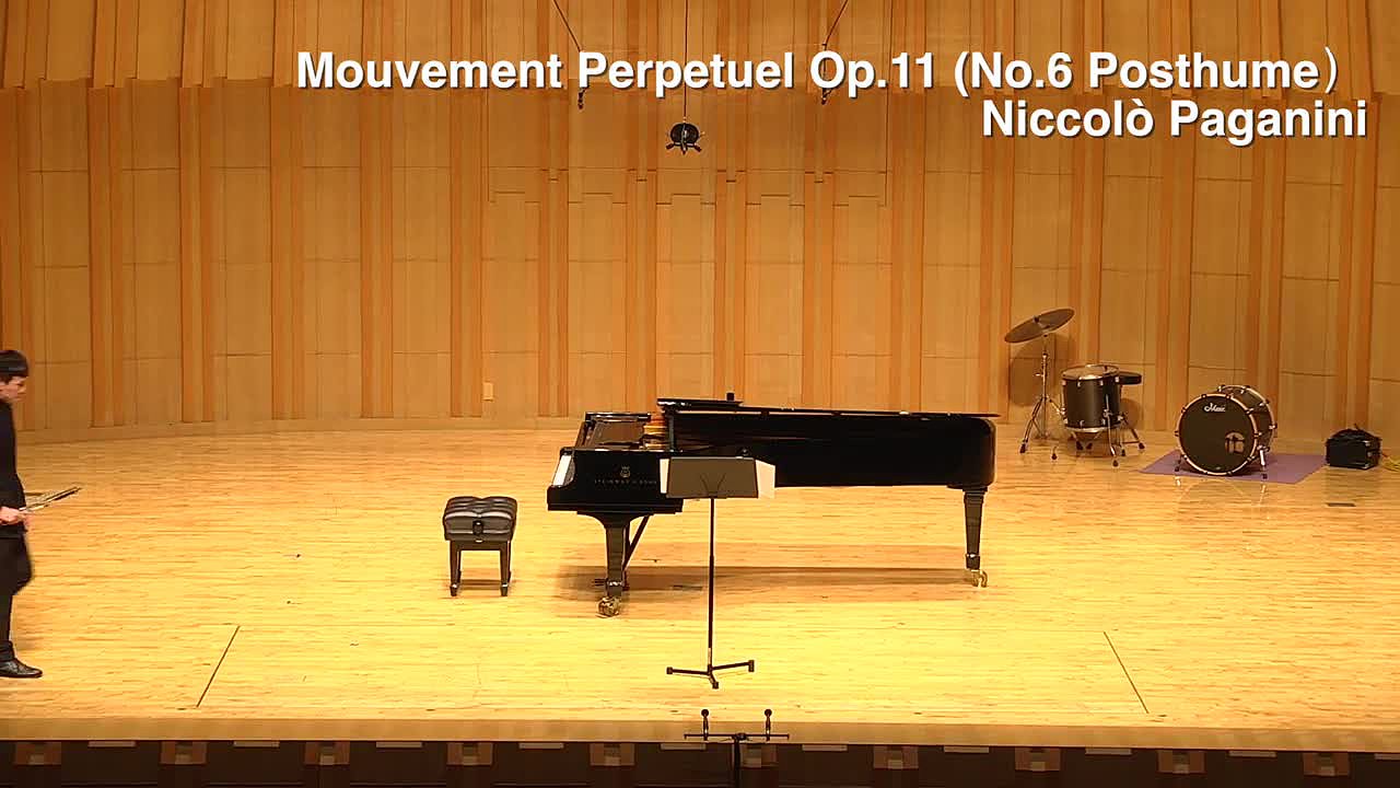 張昌傑碩士學位獨奏會與畢業音樂會-Niccolò Paganini - Mouvement Perpetuel Op.11 (No.6 Posthume）帕格尼尼 - 無窮動的封面圖