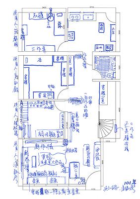 圖3-11.山珍海味工作室訪談平面繪製圖-民國101-涂吳-1F的封面圖