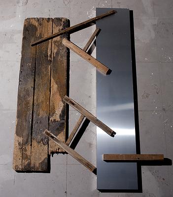 〈疆界〉1，210x210cm