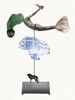 〈日常寓言—夢想〉，2020，數位拼貼的封面圖