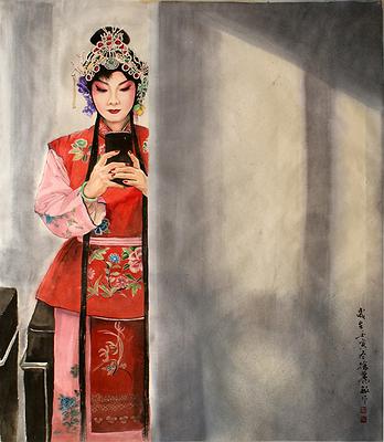 圖05徐麗敏〈自我的觀看-人生如戲〉