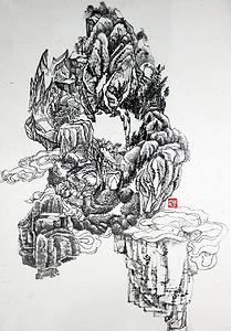 林澄〈齁溜看（五）〉2011，36x25cm