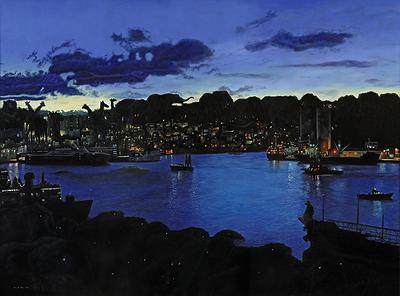 雲動系列-清晨北玄關130X97cm2016