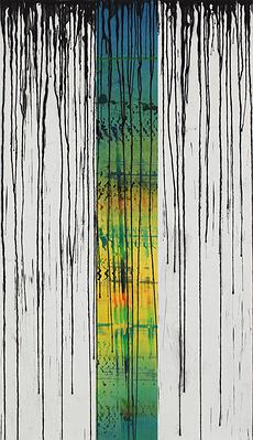 "When the black or white", virtual real or real virtual-Abstract painting by mixing Calligraphy, Chinese ink and Ceramic materials.'s Cover